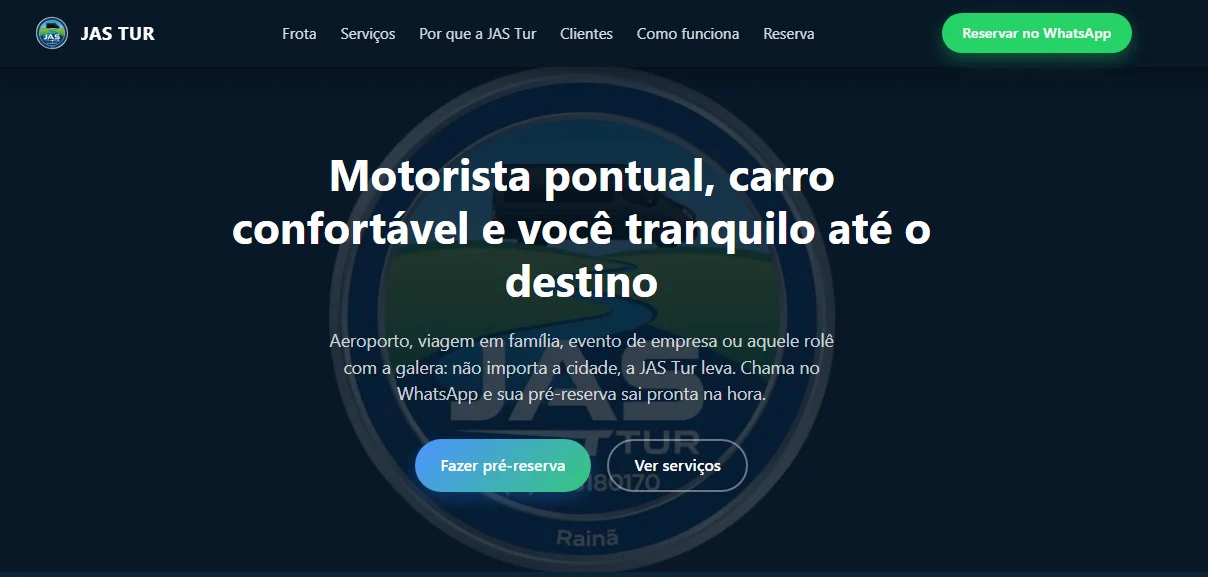 Hero do site Jastur.
